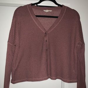 Cropped light weight sweater